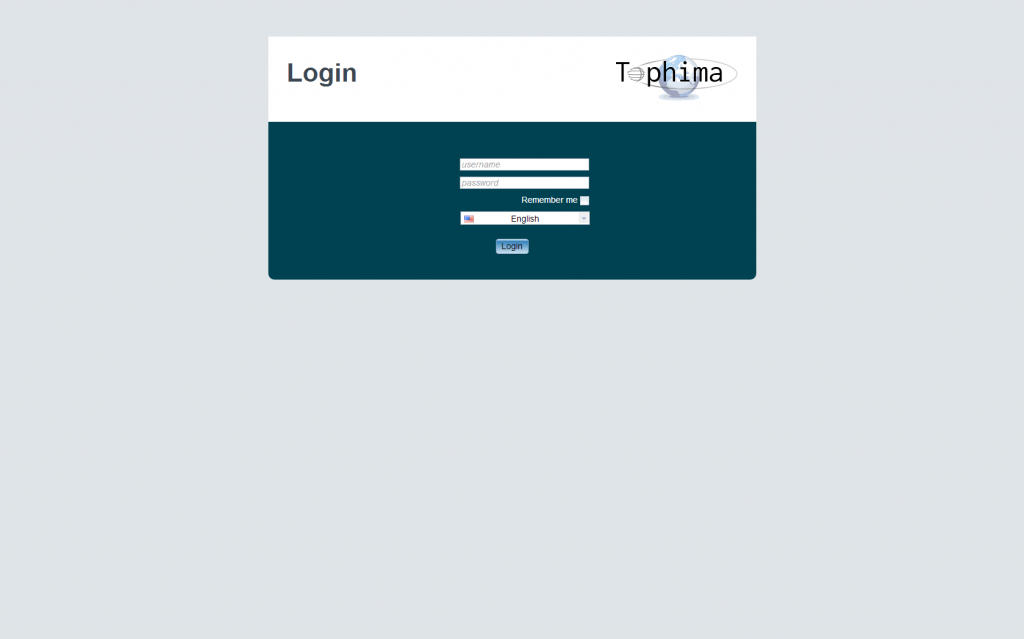 The login screen of the autostore application.